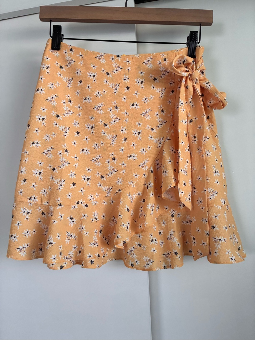 Princess Polly Floral Tie-Waist Zecca Mini Skirt - Yellow
